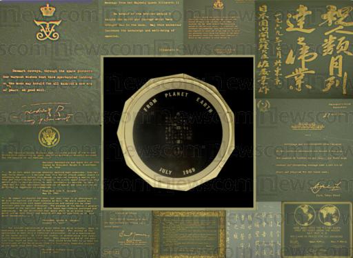 Apollo 11 Silicon Disc with goodwill messages Apollo 11 Silicon Disc with goodwill messages